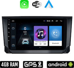 Car-Audiosystem für Seat Arona 2017 (Bluetooth/USB/WiFi/GPS/Apple-Carplay/Android-Auto) mit Touchscreen 9"