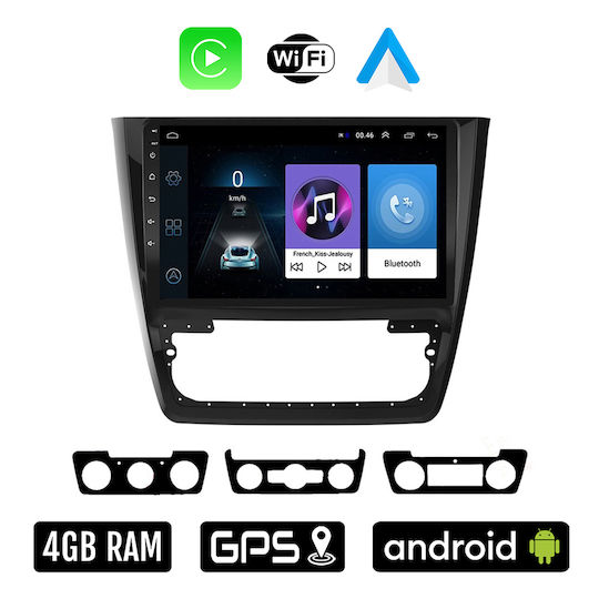 Ηχοσύστημα Αυτοκινήτου για Skoda Yeti 2014-2017 (Bluetooth/USB/WiFi/GPS/Apple-Carplay/Android-Auto) με Οθόνη Αφής 10"