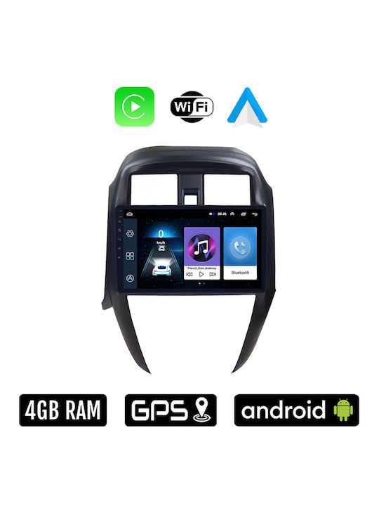 Car Audio System for Nissan Sunny / Almera 2015-2016 (Bluetooth/USB/WiFi/GPS/Apple-Carplay/Android-Auto) with Touch Screen 10"