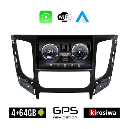 Kirosiwa Auto-Audiosystem für Fiat Vollrück 2016 mit Klima (Bluetooth/USB/WiFi/GPS) mit Touchscreen 9"