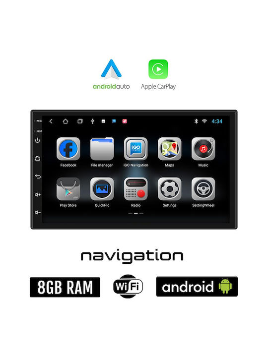 Auto-Audiosystem für Seat Cordoba 1999-2001 (Bluetooth/USB/WiFi/GPS/Apple-Carplay/Android-Auto) mit Touchscreen 7"