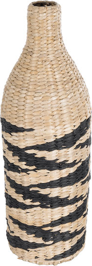 GloboStar Dekorative Vase Rattan Künstlicher Garten Aqaba Beiges Φ20xΥ60cm