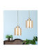Megapap Ceiling Pendant Light Gold with E27 Socket 25x80x80cm