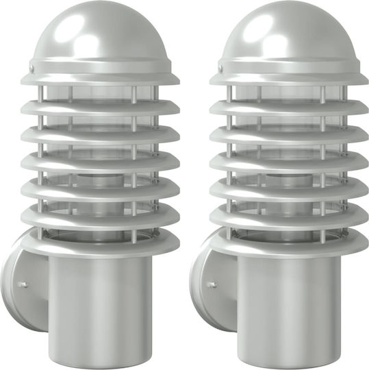 vidaXL Wall-Mounted Outdoor Light E27 IP44 15x15x33.5εκ.