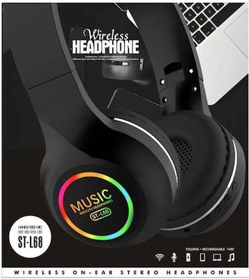 Ακουστικά Bluetooth Wireless Headphones Black ST-L68 - 674943