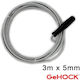 GeHock Steel Drain Unblockers 3m with Maximum Unclogging Thickness 5mm