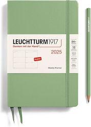 Weekly Planner 2025 B6 Plus Hardcover Sage Leuchtturm 4004117653568