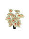 Globostar Künstlicher Garten-Kaladium 20921 Dekorative Kaladium-Pflanze H80cm