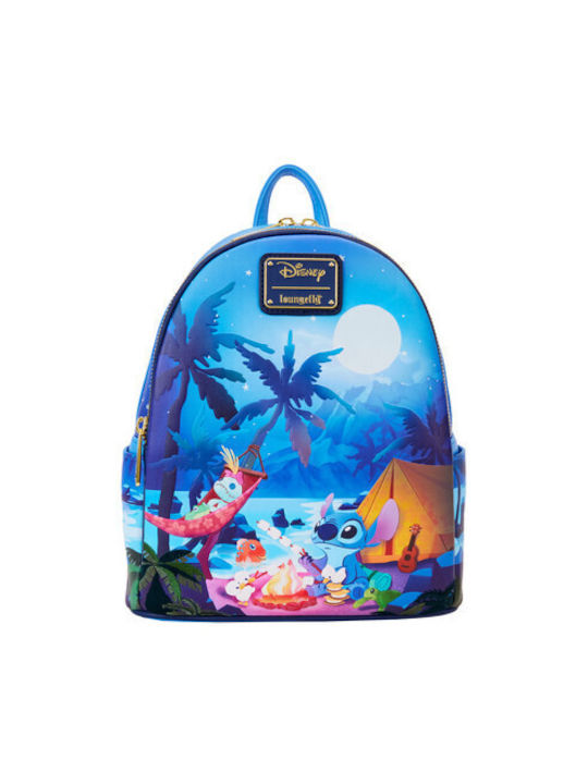 Loungefly Παιδική Τσάντα Πλάτης Disney Lilo Stitch Camping Cuties