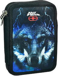 Bmu No Fear Doppelt Gefülltes Federmäppchen Night Wolf 348-29100 No Fear