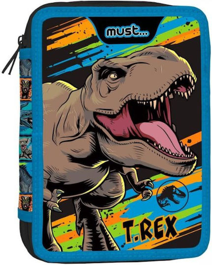 Penar Must Echipat 2 Compartimente 15x5x21cm Jurassic T-rex Multicolor 000570979
