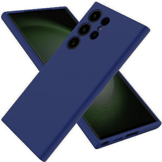 Samsung Задна корица Силикон Тъмносин (Galaxy S24 Ultra)
