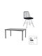 Set Sala De Mese Pentru Exterior Naoki-kliton I 5 Piese Antracit