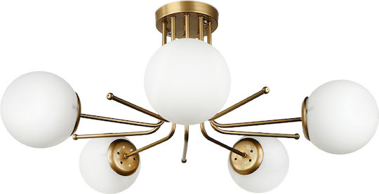 Megapap Deckenleuchte Gold mit Fassung E27
