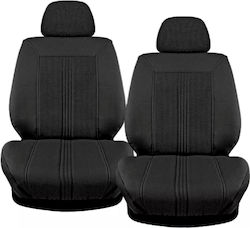 Guard Car Seat Cushion Set 4pcs Leather Black