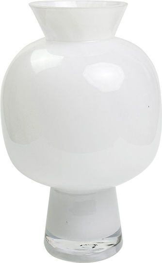 Atmosphera Decorative Vase White 13x13x22.5cm