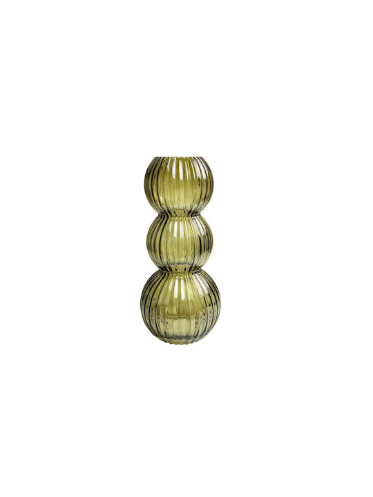 Plastona Decorative Vase Green 14.5x14.5x32.5cm