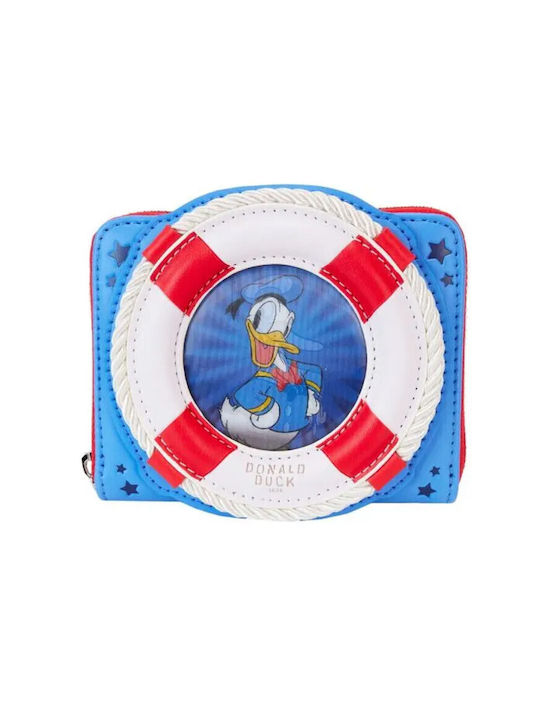 Loungefly Παιδικό Πορτοφόλι με Φερμουάρ Disney Donald Duck 90Th Anniversary Wdwa3063