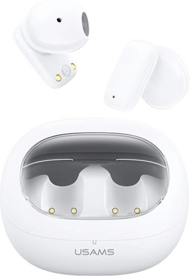 Usams TD22 Earbud Bluetooth Handsfree Earphones with Charging Case White