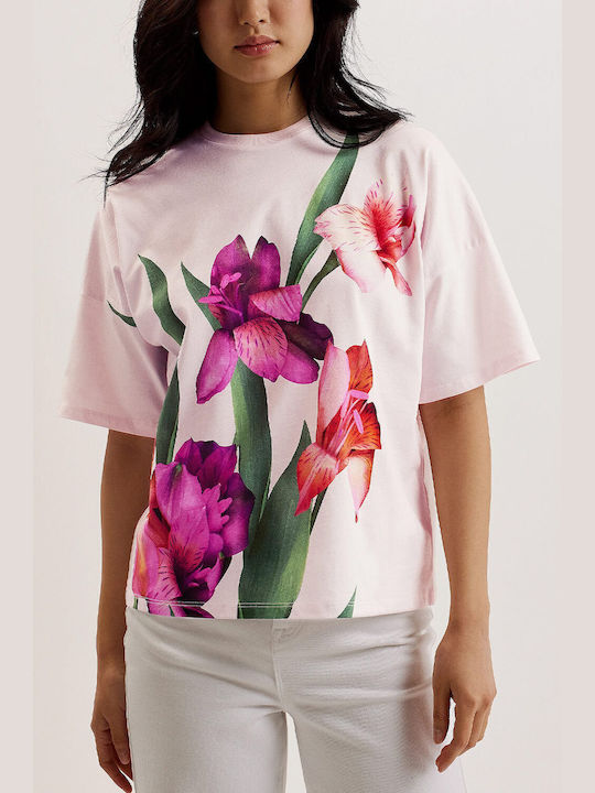 Ted Baker Feminin Tricou Floral Pink