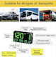 Digital Speedometer and Head Up Display for Car Dashboard Mounting