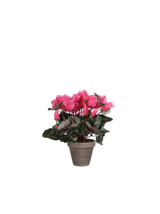 MSA Τεχνητό Φυτό σε Γλαστράκι Κυκλάμινο Ροζ 30cm