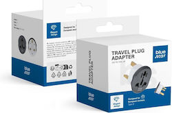 Blue Star Socket Adapter from England to Universal Blue Star Socket Adapter from England to Universal