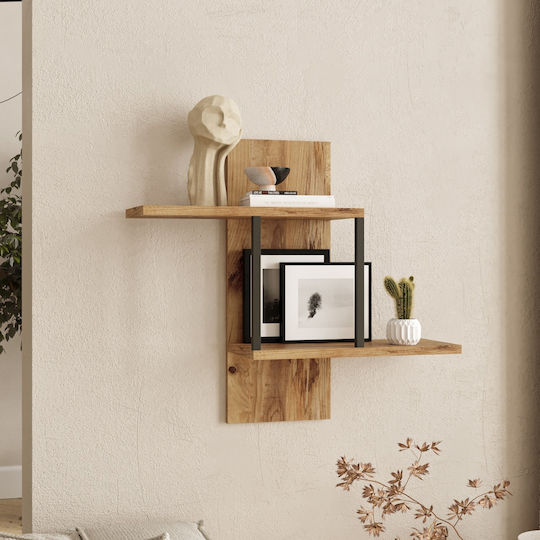 Wall Shelf Derry Particleboard/Metal 66x19.5x60cm