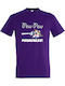 T-shirt Unisex " Pew Pew Madafakas Funny Lgbt Pride Unicorn Lover " Dark Purple