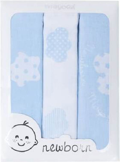 Mayoral Прегръщащи Пелени Sky Blue Светлосин 3бр