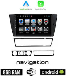Sistem Audio Auto pentru BMW E90 / E91 / E92 (Bluetooth/USB/WiFi/GPS/Apple-Carplay/Android-Auto) cu Ecran Tactil 9"