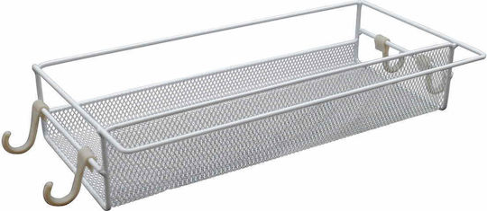 Uncle George Wandmontage Metallisches Regal 6cm Weiß