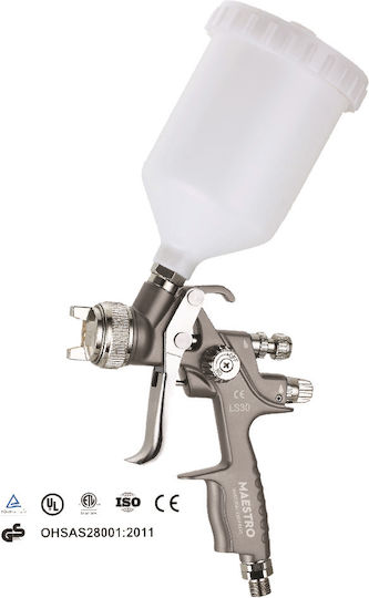 Maestro Ls30 Πιστόλι Βαφής Αέρος HVLP Άνω Δοχείου 1.7mm