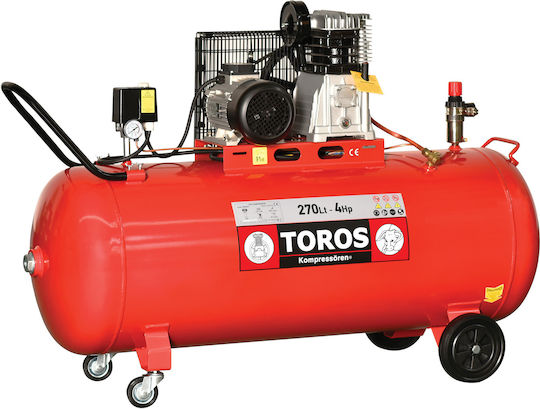 Toros DH-30200/10 Einphasig Luftkompressor mit Leistung 4hp und Lufttank 200Es 602042