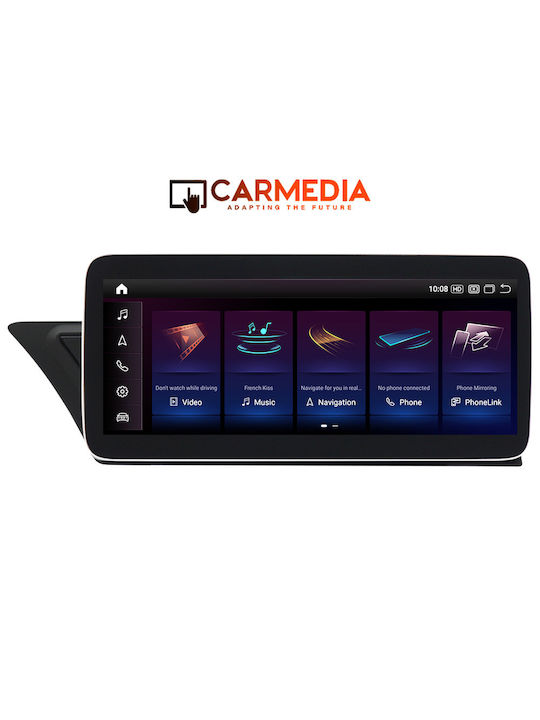 Carmedia Sistem Audio Auto pentru Audi A4 / A5 2008-2015 (Bluetooth/USB/AUX/WiFi/GPS/Apple-Carplay/Android-Auto) cu Ecran Tactil 10.25"