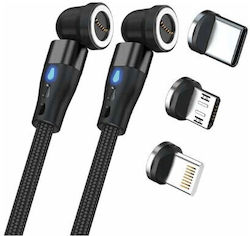 RealPower USB to Lightning / Type-C / micro USB Cable 1m 439648 RealPower USB to Lightning / Type-C / micro USB Cable 1m 439648