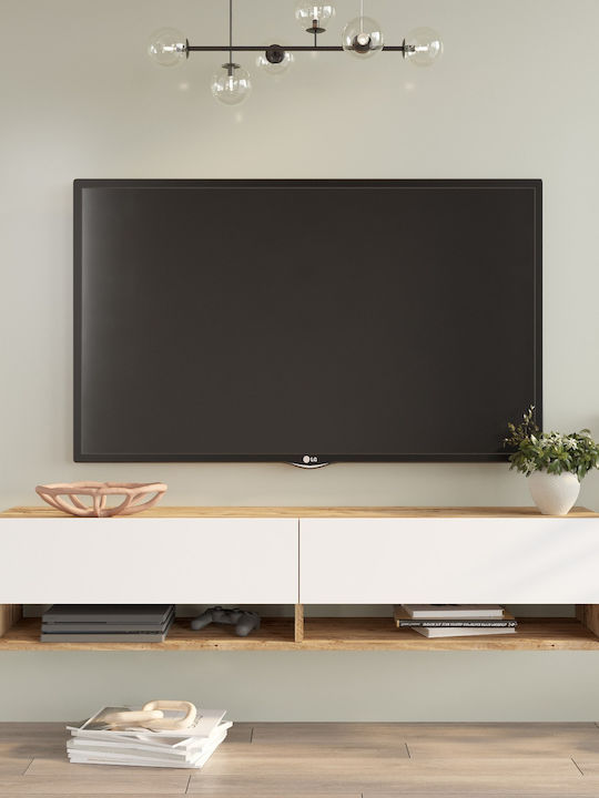 TV Stand Solva Pine L140xW31.6xH29.6cm
