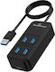 Powertech USB-Hub 5 Anschlüsse USB 3.2 mit USB-A Anschluss