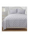 Beauty Home Fairmont Art 12005 Set Coverlet Queen Size Cotton Satin Embrime 220x240cm