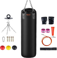 Vevor Leather Punching Bag 4.55kg 36cm Black