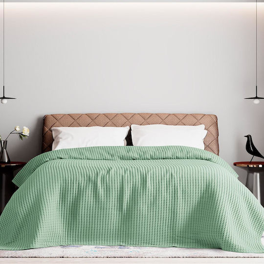 Beauty Home Waffle Art 1990 Piqué Decke Einzeln 170x240cm Mint 1990PIMO-mint