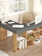 Schreibtisch Cann Holz Pine/anthracite 115x120x72cm