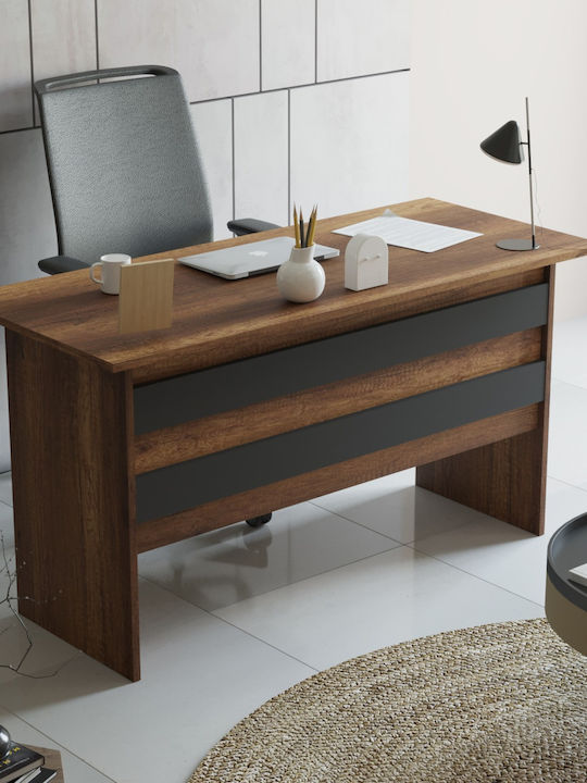 Birou Eastcote din Lemn Gri 140x60x73.8cm