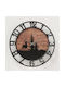 MSA Wall Clock Wooden Pink