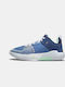 One Take 5 Kids Sports Shoes Basketball with Laces Stone Blue and Bleached Coral Mystic Navy