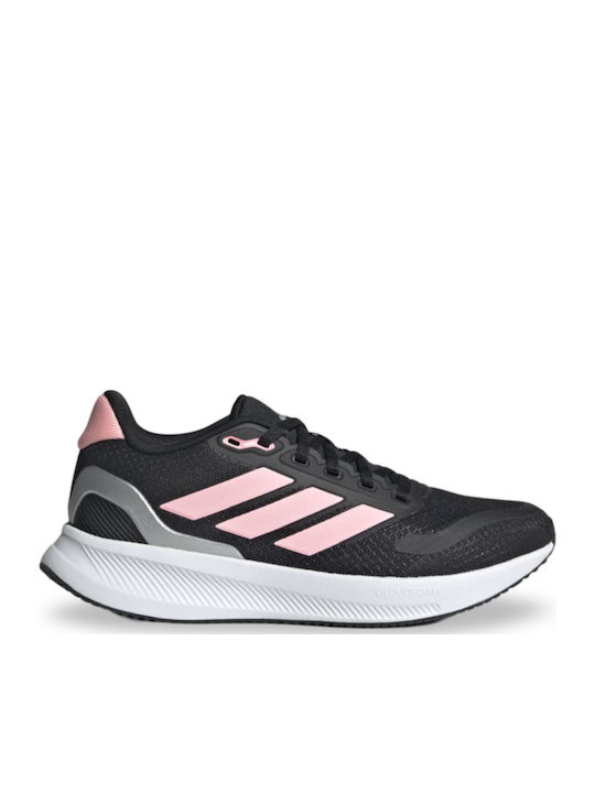 Runfalcon 5 Αθλητικά Παιδικά Παπούτσια Running με Κορδόνια Core Black / Pink Spark / Silver Metallic