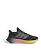 Ultrarun 5 J Kinder Sportschuhe Laufen mit Schnürsenkeln Schwarz