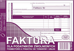 Invoice Tax-exempt Individuals 80 Sheets