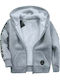 Kids Cardigan Cotton with Hood Gray