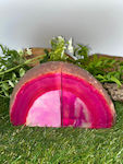 Pink Agate Bookend